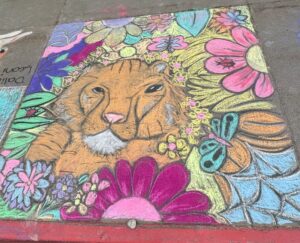 6-8th Grade - Endangered Species Chalk Art Integrated Art Project