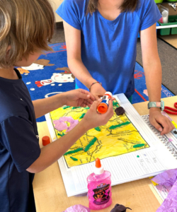 2nd-Kidsworkigonmaptogether 2nd Grade - Wyoming Topographic Map project